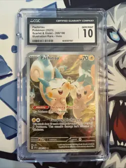 CGC 10 Pachirisu 208/198 S&V Base Set Secret Illustration Rare Pokemon Card - Image 1