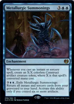 Metallurgic Summonings LP* FOIL Kaladesh ENGLISH 056/264 mtg -UnltdCards - Image 1