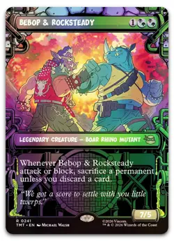 Bebop & Rocksteady (Showcase) #241 (Foil) NM Teenage Mutant Ninja Turtles - Image 1