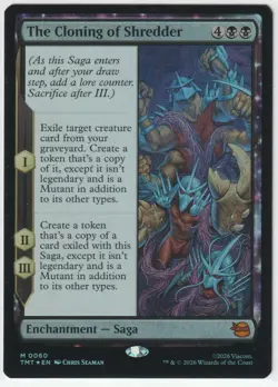 The Cloning of Shredder 60 TMT Magic: The Gathering M Foil NM - Image 1