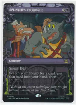 Splinter's Technique (Showcase) 233 TMT Magic: The Gathering R Foil NM - Image 1