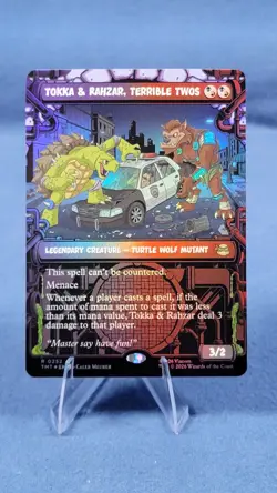 Tokka & Rahzar, Terrible Twos Borderless Showcase FOIL NM TMNT TMT 252 MTG 🔮 - Image 1
