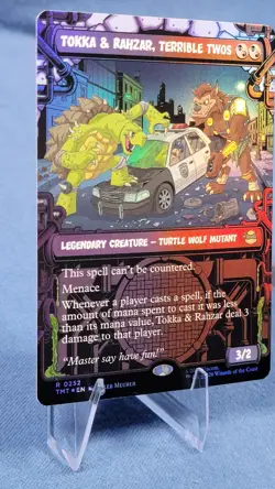 Tokka & Rahzar, Terrible Twos Borderless Showcase FOIL NM TMNT TMT 252 MTG 🔮 - Image 5
