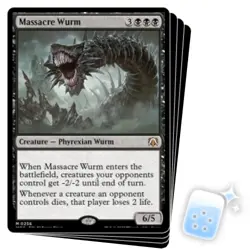 MASSACRE WURM X4 March Of The Machine: Commander Magic MTG MINT CARD - Image 1