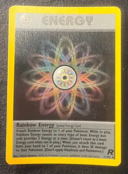 Pokemon TCG Team Rocket ENERGY - RAINBOW ENERGY HOLO Card No. 17/82 LP - Image 1