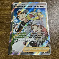 Pokemon Breeder's Nurturing 188/189 Ultra Rare Darkness Ablaze Pokemon Near Mint - Image 1