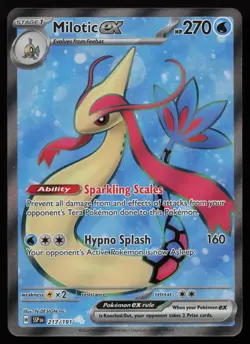 Milotic ex 217/191 Ultra Rare Surging Sparks Pokemon NM - Image 1