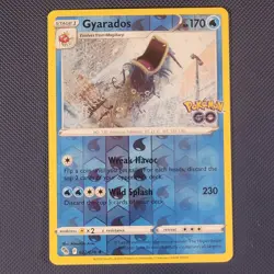 Gyarados 022/078 - Pokemon GO - Rare Reverse Holo Pokemon Card - LP - Image 1