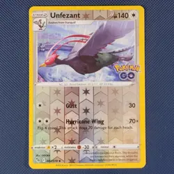 Unfezant 063/078 - Pokemon GO - Uncommon Reverse Holo Pokemon Card - NM - Image 1