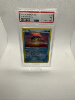 Suicune 30/122 - Pokemon - Breakpoint Holo - PSA 7 - Image 1