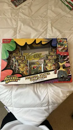 Pokemon TCG Ascended Heroes Premium Poster Collection Mega Lucario - Image 1