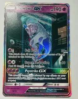 Mewtwo GX Shining Legends 78/73 Secret Rare Full Art Holo Pokemon TCG - Image 1