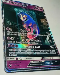 Mewtwo GX Shining Legends 78/73 Secret Rare Full Art Holo Pokemon TCG - Image 5