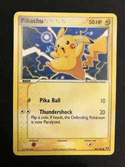 Pokemon Pikachu 60/106 Ex Emerald ENG Nintendo Cards - Image 1