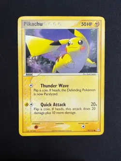 Pokemon Pikachu 78/110 Ex Holon Phantoms ENG Vintage Nintendo Cards - Image 1