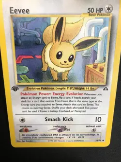 Pokemon Eevee 38/75 Neo Discovery First Edition Wizards ENG Vintage Cards - Image 3