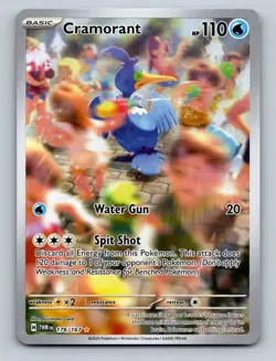 Pokemon TCG Cramorant Holo Illustration Rare SV06: Twilight Masquerade 176/167 - Image 1