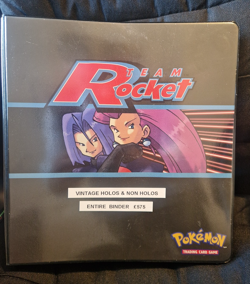 Pokemon 1999 WOTC Vintage Base set Jungle Fossil Holo and non Holo Binder - Image 1