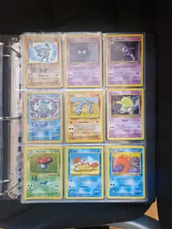 Pokemon 1999 WOTC Vintage Base set Jungle Fossil Holo and non Holo Binder - Image 4