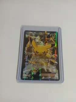 Pokemon Pikachu EX Card 130 HP Iron Tail Overspark Holo Rare - Image 4