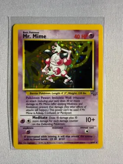 1999 Pokemon Mr. Mime #6 Holo Rare ~ Jungle ~ Near Mint - Image 1