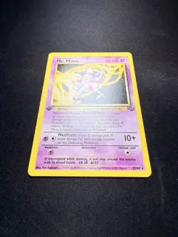 Wizards of the Coast Mr. Mime 22/64 1st Edition Rare Jungle 1999 40 HP Pokemon - Image 2