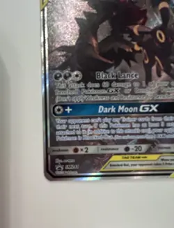Pokemon Umbreon & Darkrai GX SM241 SM Promo TAG TEAM Holo - Image 5