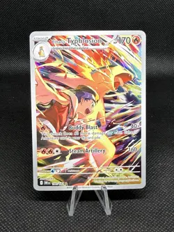Ethan's Typhlosion 190/182 Pokemon TCG Destined Rivals Illustration Rare Holo - Image 1