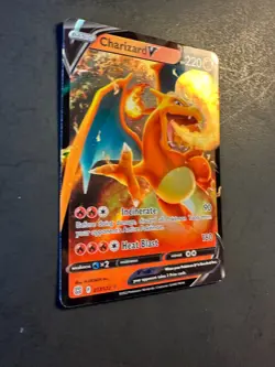 2022 Pokemon Brilliant Stars Charizard V 17 /172 Full art Holo illustration rare - Image 2