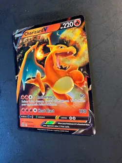 2022 Pokemon Brilliant Stars Charizard V 17 /172 Full art Holo illustration rare - Image 3