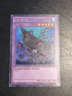 Yu-Gi-Oh! SECRET RARE CARD SEA MONSTER OF THESEUS RATE-EN081 1ST NM/VLP - Image 1