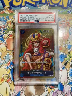 PSA 10 Monkey D. Luffy P-043 Foil Shonen Jump Promo One Piece Card Japanese - Image 1