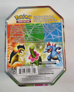 2010 HeartGold & Soulsilver Meganium Pokemon Card Tin - Image 5