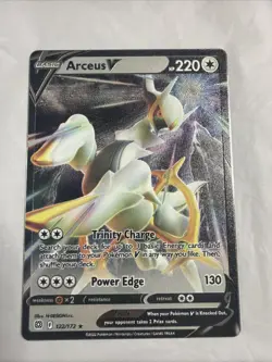 Arceus V 122/172 Metal Card Brilliant Stars Ultra Premium Collection Pokemon NM - Image 1