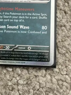 Crobat Chaos Rising Pre Release Black Star Promo 076 Pokemon Card - Image 2