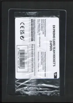 2025 Team Rocket's Zapdos (Gamestop Exclusive) 070/182 Sealed Promo Card Pokemon - Image 2
