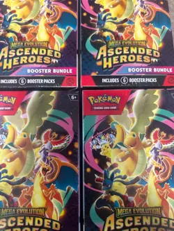 Selling 4 Ascended hero’s booster bundles pokemon cards - Image 1