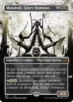 MTG English Mondrak, Glory Dominus (Showcase) NM Foil Phyrexia: All Will Be One - Image 1