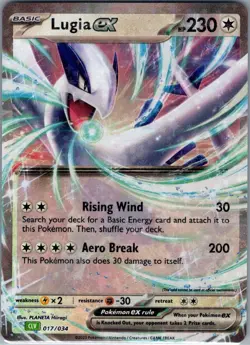 Lugia ex 017/034 Trading Card Game Classic - Pokemon Card - NM - Image 1