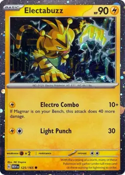 Miscellaneous Cards & Products Promo Holo 125/165 Electabuzz - (Cosmos Holo) - Image 1