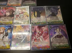 SAO 10th Anniversary Weiss Schwartz 6 Sealed Packs & Lot Of 15 Card R/RR/SR Read - Image 5