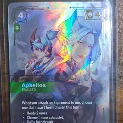 League of Legends Aphelios Champion Exalted Holo Card 224/221 Masaki Hsu - Image 1