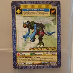 Bandai Digimon Terriermon Dinobeemon Rhinomon Boarmon Gargomon Lot 5 Cards 2001 - Image 5