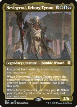 Nevinyrral, Urborg Tyrant (Foil Etched) Foil R Commander Legends 607 NM - Image 1