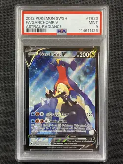 Pokemon Card PSA 9 Garchomp V Astral Radiance Full Art 2022 SWSH TG23/TG30 - Image 1