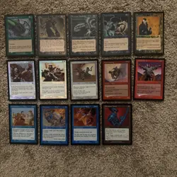 MTG - Lot of 14 C/UC Foils - EX/NM - Legacy, Masques, Saga, Destiny, 7th & More - Image 1