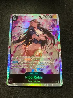 One Piece Card Game Legacy of the Master NICO ROBIN SR OP12-087 ENGLISH CCG - Image 1