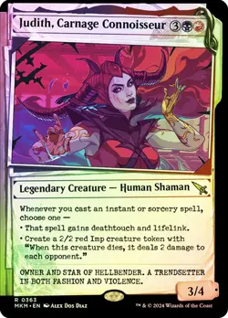 MTG JUDITH, CARNAGE CONNOISSEUR SHOWCASE FOIL Murders at Karlov Manor NM - Image 1