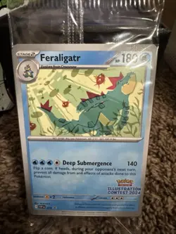 Feraligatr 213 Pokemon 2024 Illustration Contest Promos Sealed SVP 213 - Image 1
