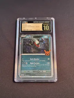 2024 POKEMON TRICK OR TRADE #136 DARKRAI CGC PRISTINE 10 136/197 - Image 1